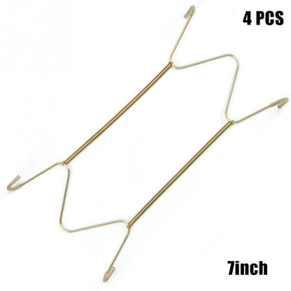 4 Pcs Plate Dishes Hanger Invisible Plate Hangers Holder Wall Hooks Home Decor Fit For Decorative Plates Antique China - 7inc