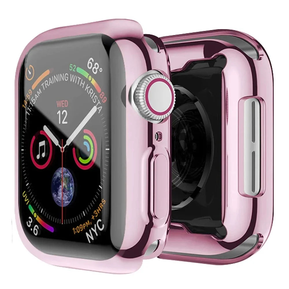 Screen Protector for Apple Watch Ultra 3 2 49 41 44 40 45 46 42mm TPU Bumper Cover Case for iWatch Series 11 10 9 8 7 SE 6 5 