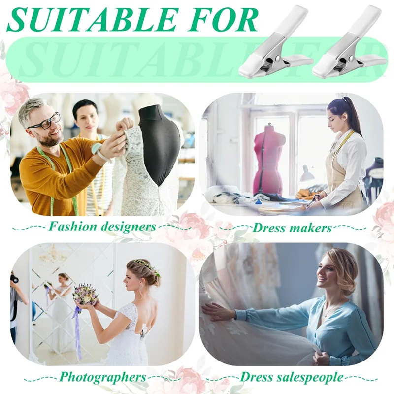Heavy Duty Fixed Clamp 4 Pack Dress Clips Clothing Clamps For Fitting Bridal Seamstress Mannequin Wedding Photographer