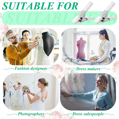 Heavy Duty Fixed Clamp 4 Pack Dress Clips Clothing Clamps For Fitting Bridal Seamstress Mannequin Wedding Photographer