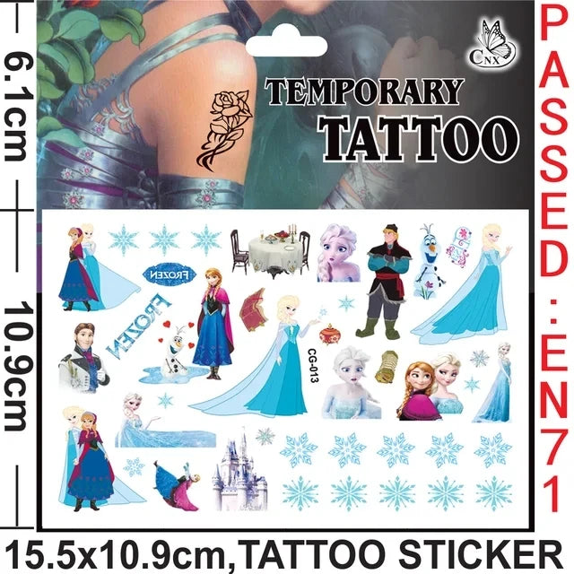 Frozens Princess Party Favors Includes Slap Bracelets Stickers Blowouts Gifts Bag for Girls Anna Elsa Birthday Party Decor Gi