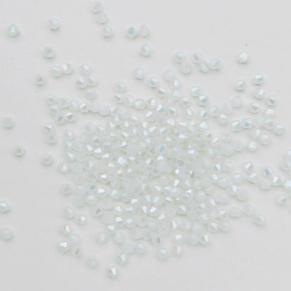 100PCS 4MM Shiny Faceted Austria Crystal Beads Bicone Beads Loose Spacer Beads for Jewelry Making DIY Bracelet Necklace Penda