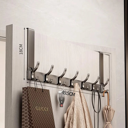 Hooks Over The Door Home Organizer Rack Clothes Coat Hat Towel Hanger Bathroom Accessories Holder Door Hang Quick Installatio