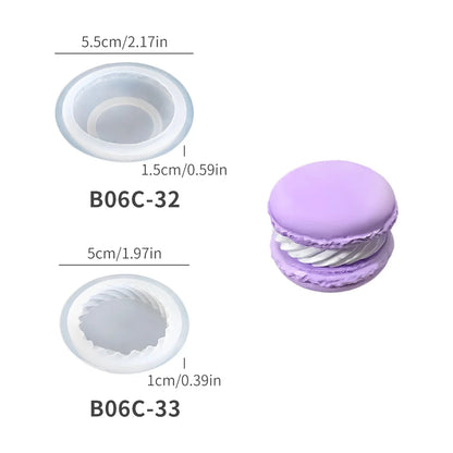 Macaron 3D Silicon Mold for Candle Soap Making Fondant Cake Molds Chocolate Candy Dessert Decor DIY Art Crafts Baking Mould T