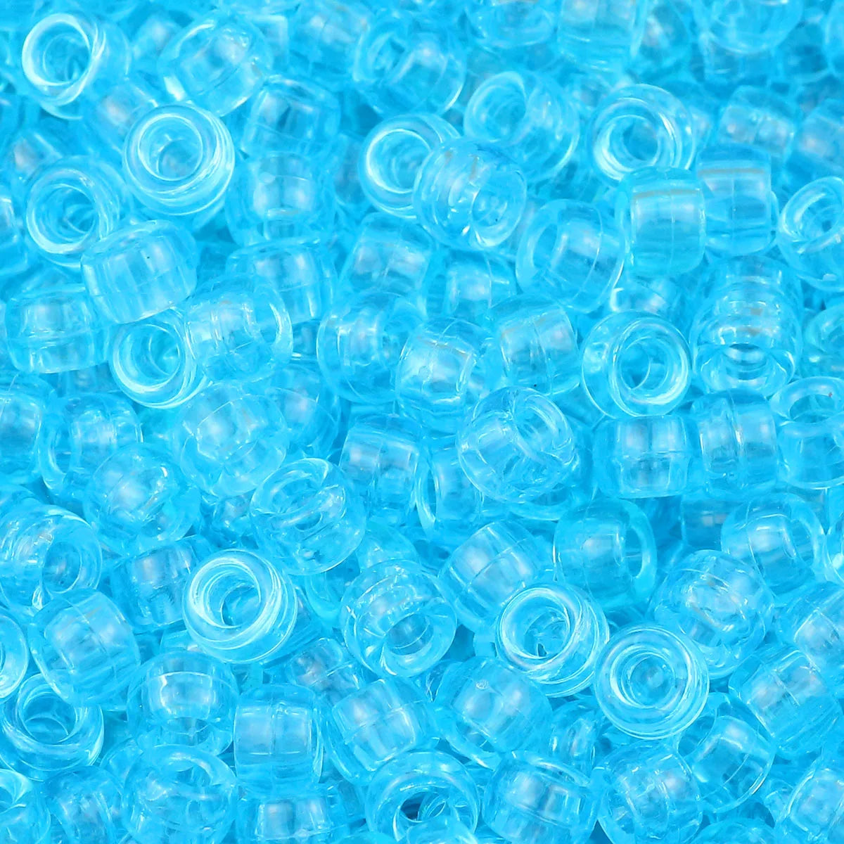 100/200/400pcs 6x9mm Solid Color Large Hole Pony Beads DIY Jewelry Making For Friendship Bracelets & Hair Braids Craft Suppli