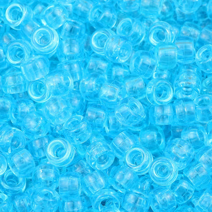 100/200/400pcs 6x9mm Solid Color Large Hole Pony Beads DIY Jewelry Making For Friendship Bracelets & Hair Braids Craft Suppli