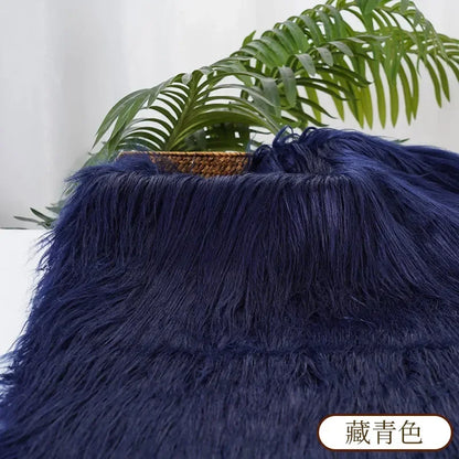 25x45cm 9cmPile Faux Fur Fabric For Sewing Doll Toy Beard Hair DIY Patchwork Material Accessories Home Decoration Cosplay Fab