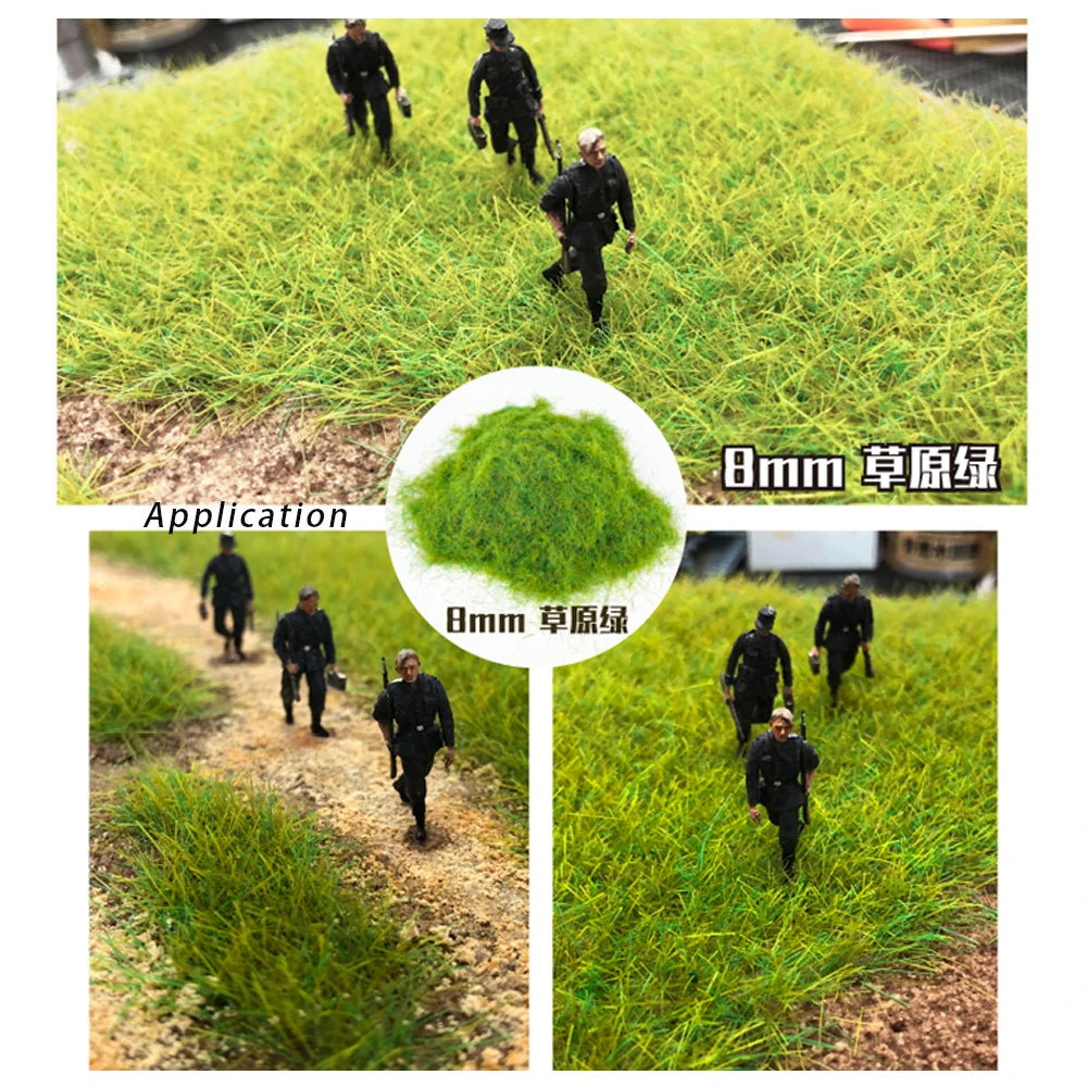 Diorama Tree Powder 5-8mm Static Grass Flocking Foliage HO OO N Z Scale Railway Train Landscape Military Scene Layout 30G/bag