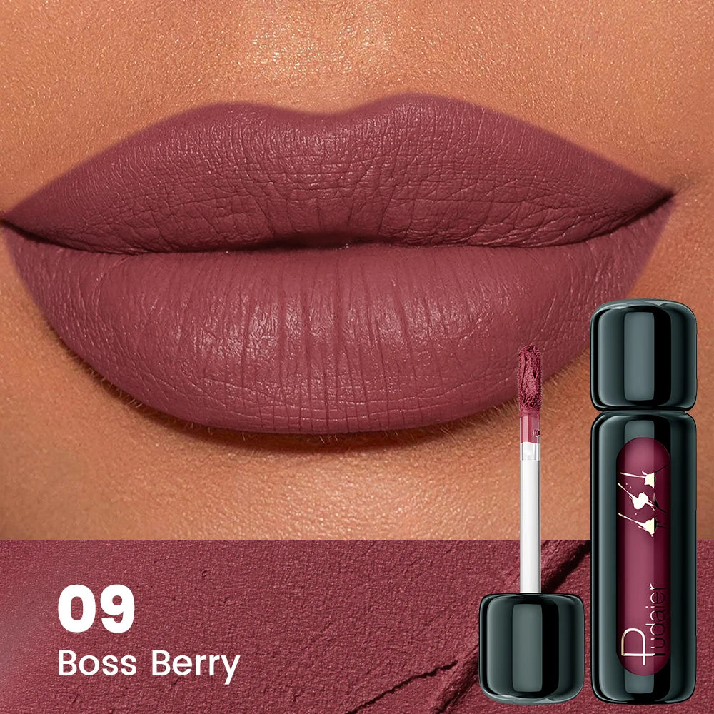 1pc Matte Velvet Lip Gloss, Highly Saturated Liquid Lip Mud, Non-Stick Long Lasting, All Skin Tones Compatible,Mother's Day G