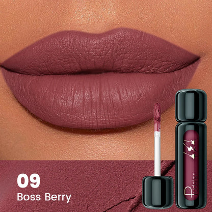1pc Matte Velvet Lip Gloss, Highly Saturated Liquid Lip Mud, Non-Stick Long Lasting, All Skin Tones Compatible,Mother's Day G