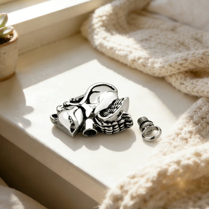 Pet Cremation Jewelry for Ashes Memorial Ash Jewelry Keepsake Angel Cat Urn Pendants for Animal Ashes Necklace