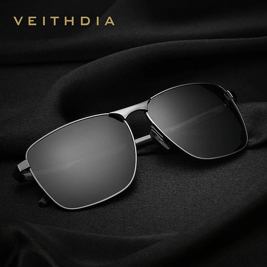 VEITHDIA Brand Men's Vintage Sports Sunglasses Polarized UV400 Lens Eyewear Accessories Male Outdoor Sun Glasses For Women V2