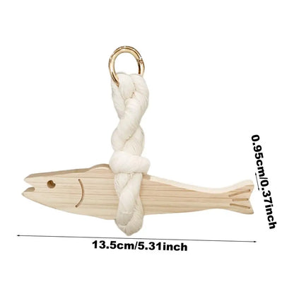 Fish Car Ornament Pollack Wall Art Hangable Wooden Door Pendant Hangable For Wall Door Wall Art Door Pendant Decoration - S-S