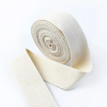5Meters 1.3mm 20-50mm Cotton Webbings Tape for Bag Strap Backpack Label Ribbon Band Clothes Bias Binding DIY Sewing Accessori