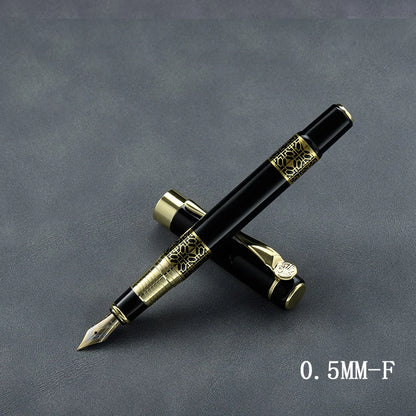 1-100Pcs/Set Retro Metal Fountain Pen Replaceable Ink Elegant Gift for Writing Stationery Office School Supplies - Fountain p