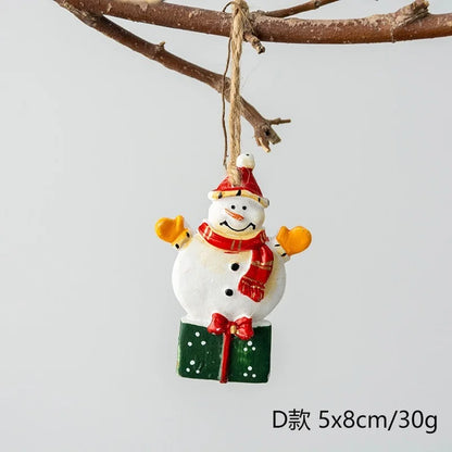 2022 Christmas Tree Decorations Christmas Resin Pendant Ornaments Home Decor DIY Kids Toys Gifts DIY Handmade Jewelry - D1