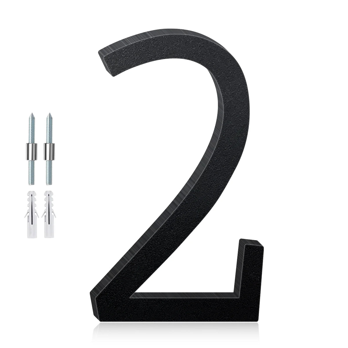 3-12inch Floating Aluminum House Numbers, Modern Metal House Address Numbers Letters, Aluminum Address Letters for Outside