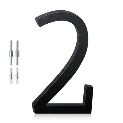 3-12inch Floating Aluminum House Numbers, Modern Metal House Address Numbers Letters, Aluminum Address Letters for Outside