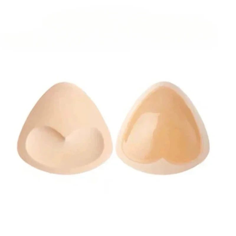2pcs Silicone Bra Inserts Breast Pads Sticky Push-up Women Bra Cup Thicker Nipple Cover Patch Bikini Inserts for Swimsuit Gif