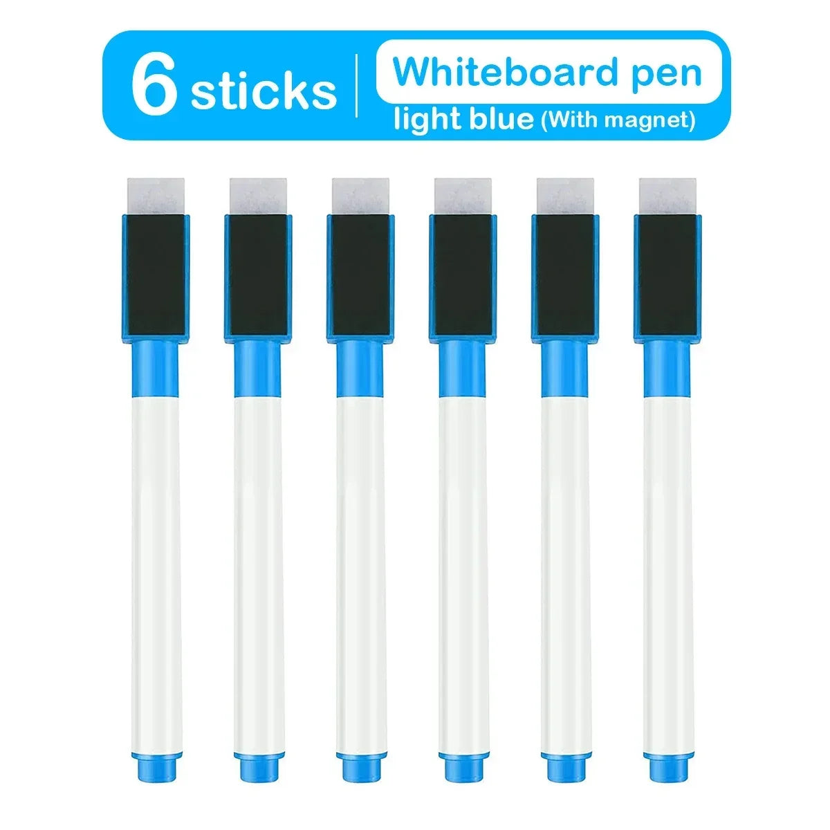 Magnetic Erasable Whiteboard Pen Color Options Blackboard Note Numbering Stationery Office Teaching Supplies for Classroom Us