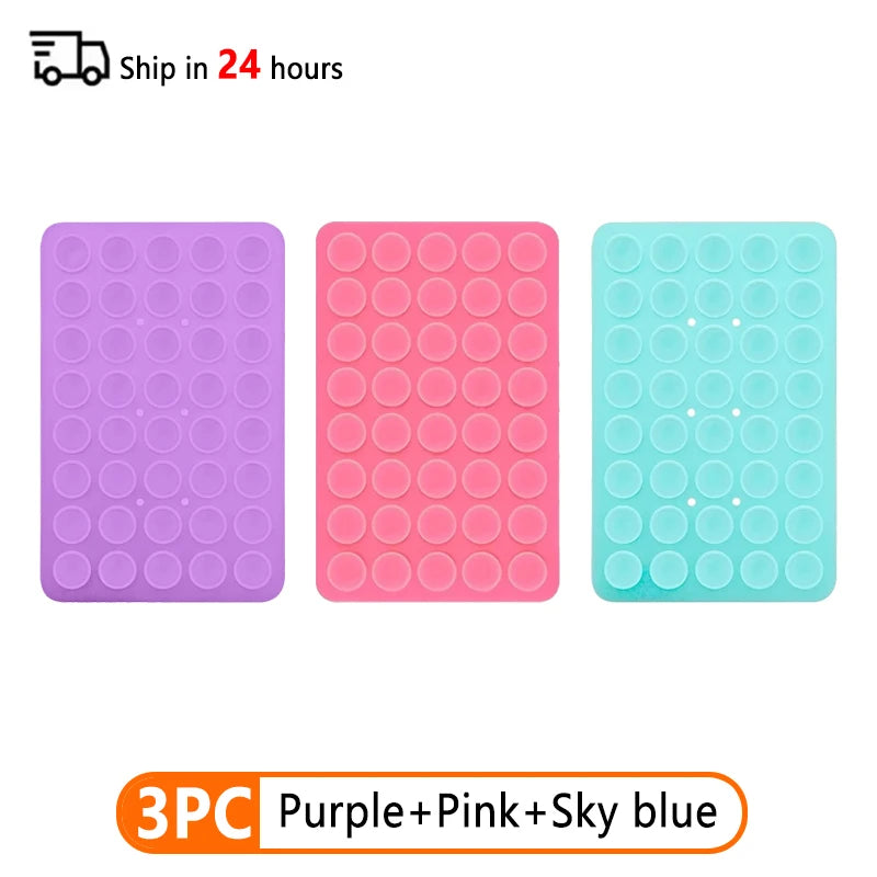 Double Sided Silicone Suction Cup Phone Case Detachable Stand Silicone Rubber Sucker Pad For Selfies And Videos Fixed Pad - 3