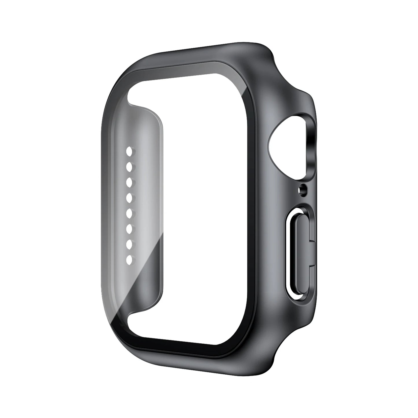 Tempered Glass+Case For Apple Watch 38mm 40mm 41mm 42mm 44mm 45mm 46mm Screen Protector Protective Cover iWatch 10 8 7 9 6 SE