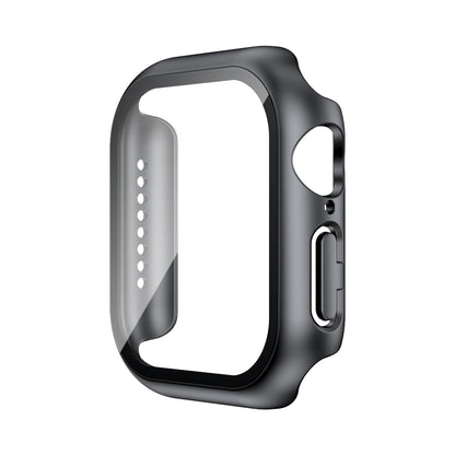 Tempered Glass+Case For Apple Watch 38mm 40mm 41mm 42mm 44mm 45mm 46mm Screen Protector Protective Cover iWatch 10 8 7 9 6 SE