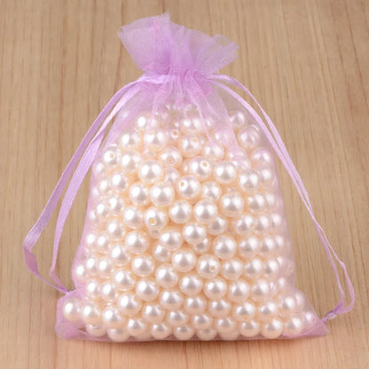 100pcs 24 Colors Jewelry Packaging Bag 5*7 7*9 9*12 10*15cm Organza Bags Gift Storage Wedding Drawstring Pouches Wholesales -