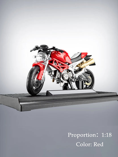 Model Diecast Motocycle Toys Ornament, 1:18/1:36 Car Rotating Rubber Rires Desktop Ornament Gifts - YLE-02 B