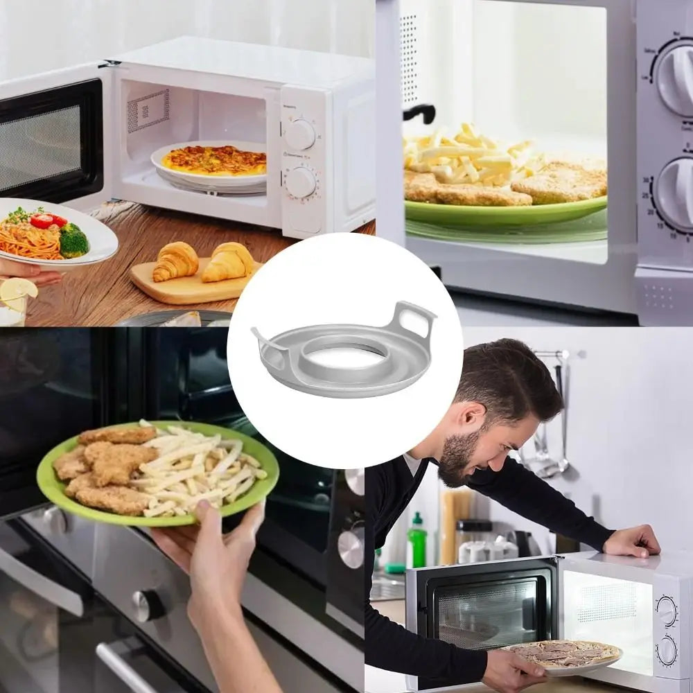 New Anti-deformed Microwave Plate Tray Home Cooking Supplies PP Microwave Plates Holder For Bowls, Easy to Clean Steam Holder