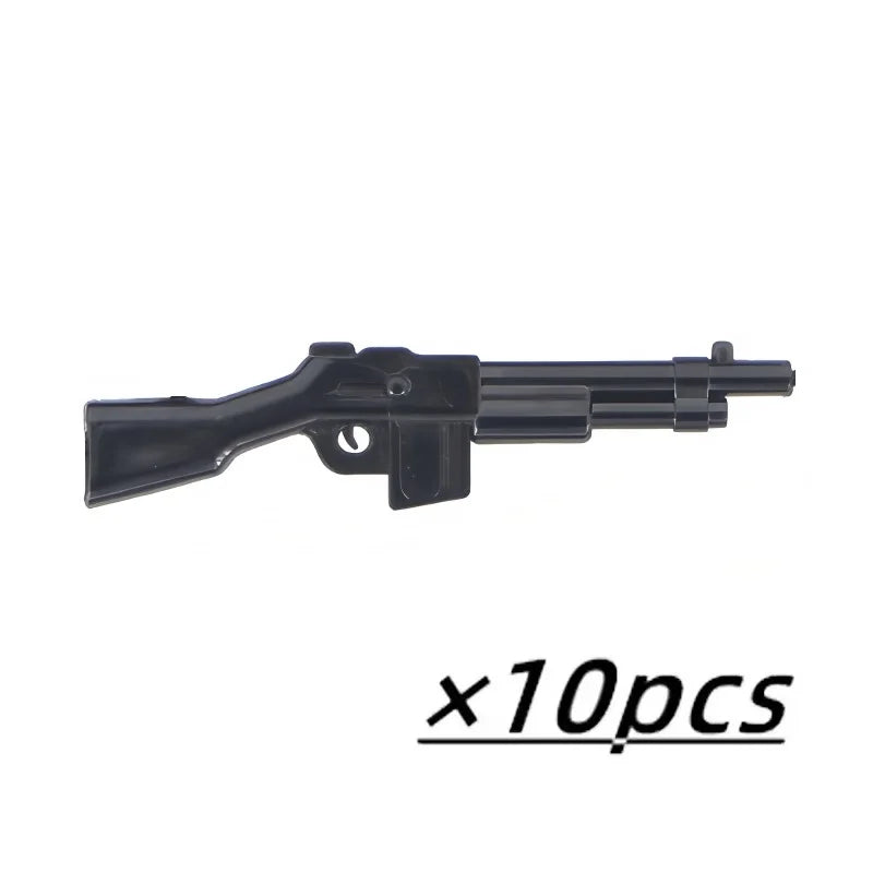 Military Weapons Figures Mini Accessories Light Machine Guns MOC Soldiers Army Brinquedos No Playmobil Building Block Boy Toy