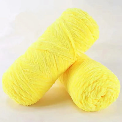 DIY 100% Polyester Velvet Yarn Amigurumi Accessories Dolphin Baby Plush Yarn Soft Chenille Yarn for Knitting 1 Skein 100g 130