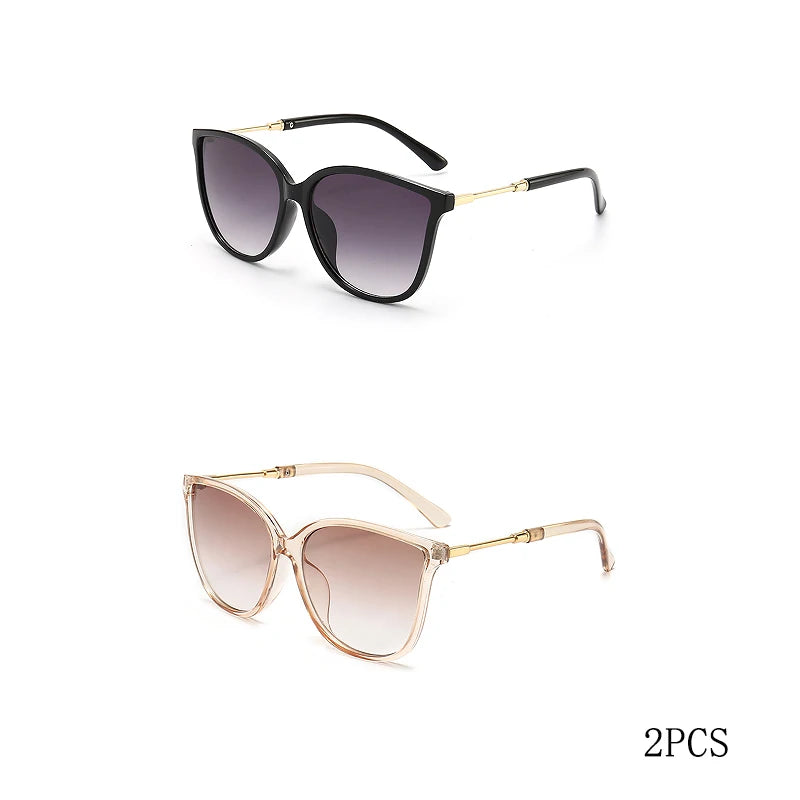 Vintage Cat Eye Sunglasses Woman Brand Designer Retro Mirror Sun Glasses Female Eyewear Fashion Driving Shades Oculos De Sol 