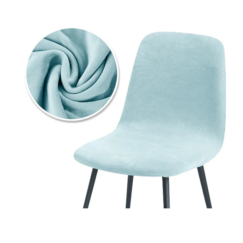 Higher Quality Velvet Chair Cover 1/2/4/6 pcs Stretchable Chair Cover For Dining Room 2 Type of Fabrics Chair Slipcover For H