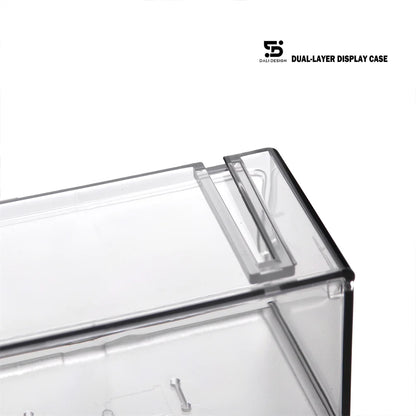 Premium 1/64 Dual-Layer Acrylic Model Car Display Case - Clear Protective Box for Diecast Car Collection, Gift Box (Without c