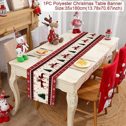 Table Runner Christmas Decoration For Home Decor 2025 Gifts - 38