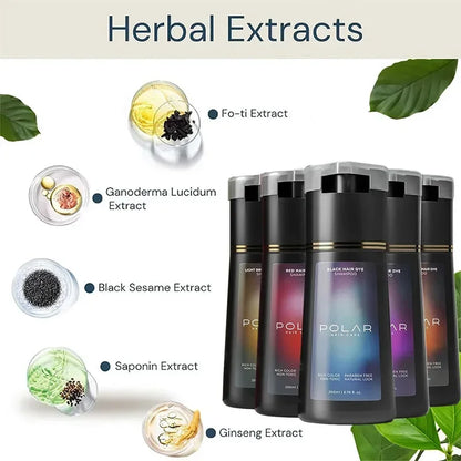 5 Colors Hair Dye Shampoo Black Hair Color Dye Hair Shampoo Cream Instant Dye Shampoo Men Women Moisturizing and Repairing Ha