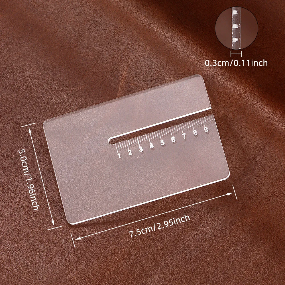 Steel Press Plate Leather Chisel Punching Auxiliary Puller Tool With Edge Chamfer Tool R5 R10 R15 R20, Auxiliary Craft DIY To