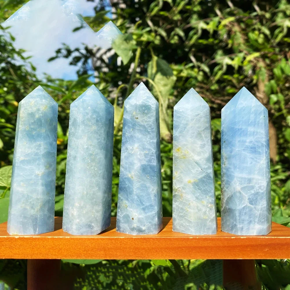 Natural Stone and Crystals Point Wand Witchcraft Rose Quartz Amethyst Home Decor Mineral Reiki Healing Stones Crafts Room Dec