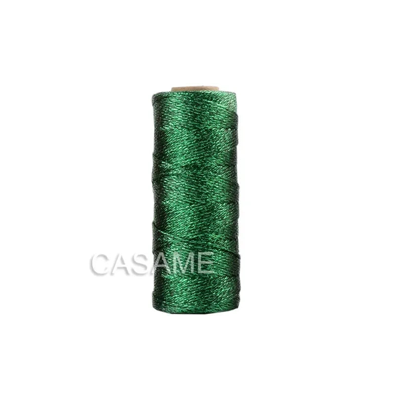 1.5mm 100M Gold Silver Macrame Cord Rope String for Sewing DIY Rope 100M Macrame Rope String for Sewing and Crafts Thread Twi