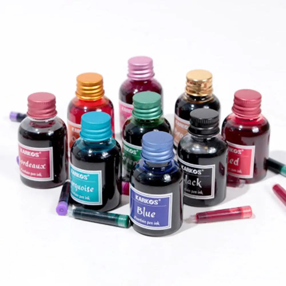 30MlL Pure Colorful Fountain Pen Ink Universal Refill Ink Stationery School Brand New Product Peace And Happiness