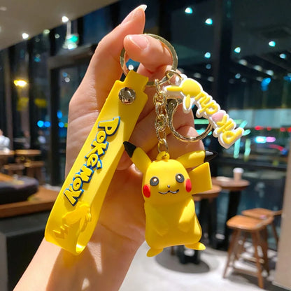 Cute Pokémon Keychains - Pikachu, Bulbasaur, Ducklett, Jigglypuff, & Squirtle keychains. Stylish accessories for keys, bags -