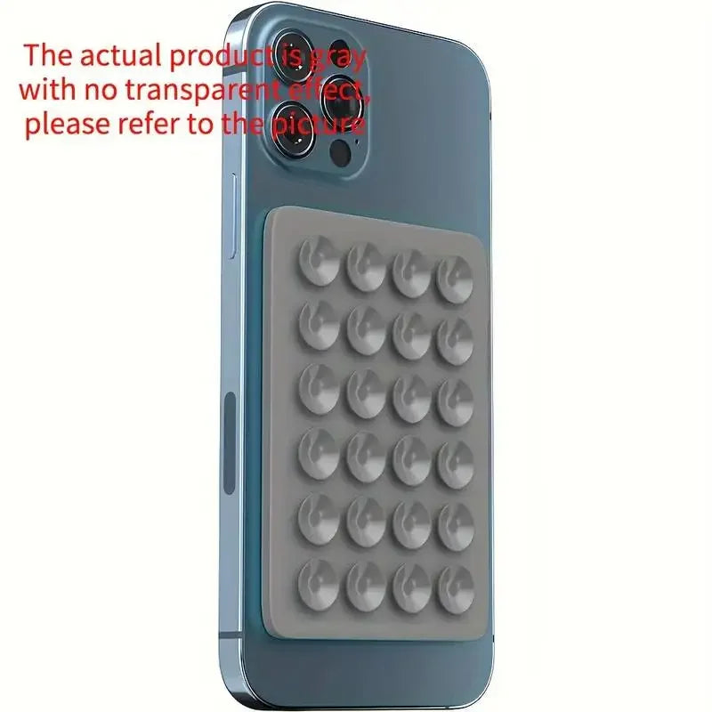 Silicone Suction Phone Holder Mat Multifunctional Suction Cup Wall Stand Square Anti-Slip Single-Sided Case Mount Back Sticke