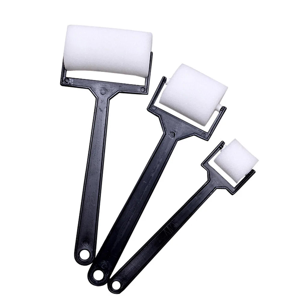 3pcs Craft Tool White Sponge Brush Foam Painting Roller Brush For Children Draw Craft Tool Decorative Supplies