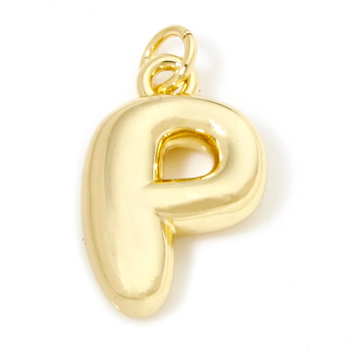 1Pcs English Letter Brass Charms 18K Real Gold Plated Capital Alphabet Initial A-Z Pendant Personalized Jewelry Making Findin