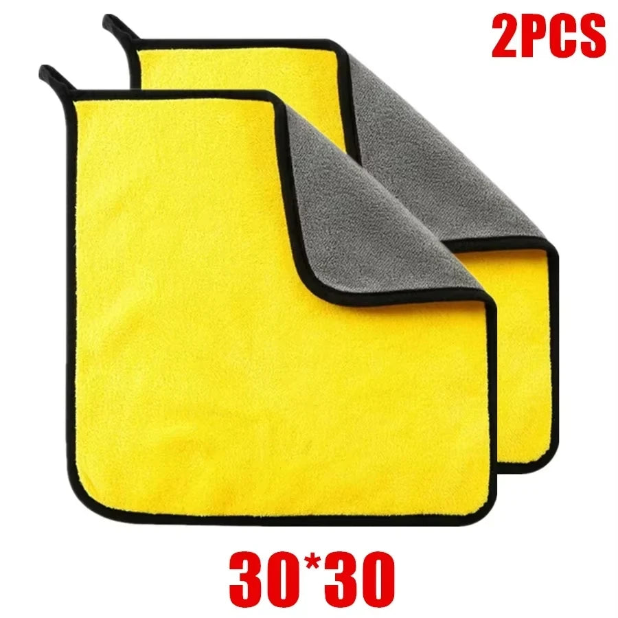 3/5/10Pcs Car Wash Microfiber Towel 30*30CM / 30*60cm Car Cleaning Drying Cloth Care Cloth Car Wash Towel Kitchen Towel - 2pc