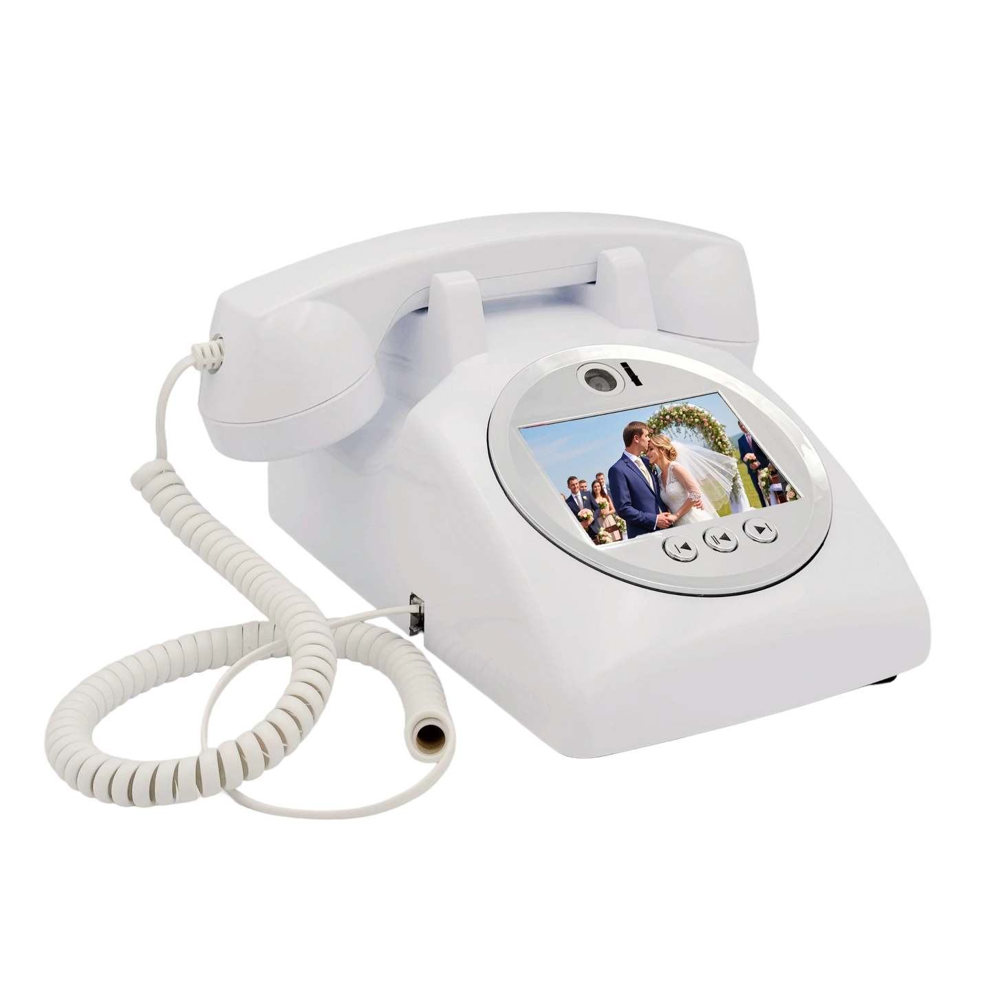 Wedding Audio Video Guestbook Phone Unique AV Guestbook Phone for Weddings Banquet Guest Video Sign-in Phone Party Wishes Vid