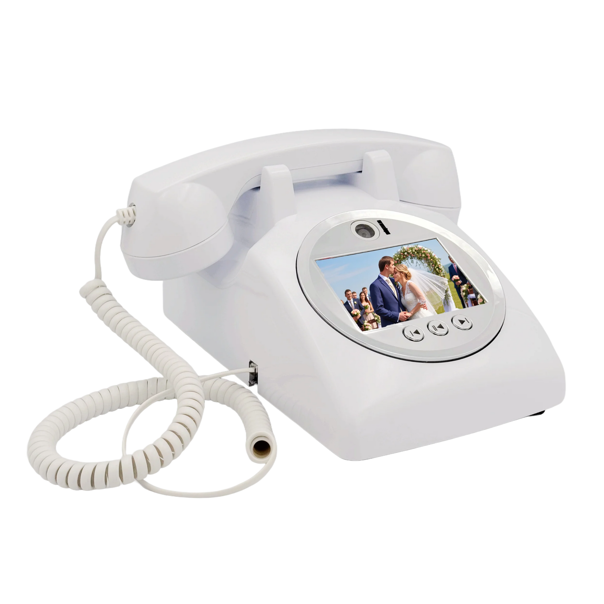 Wedding Audio Video Guestbook Phone Unique AV Guestbook Phone for Weddings Banquet Guest Video Sign-in Phone Party Wishes Vid