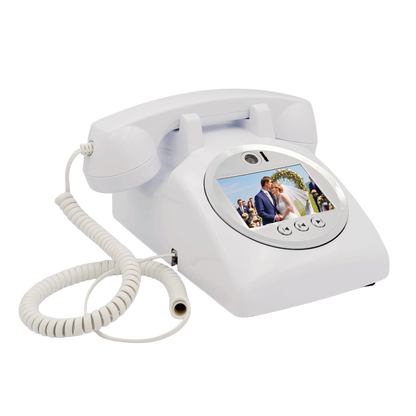 Wedding Audio Video Guestbook Phone Unique AV Guestbook Phone for Weddings Banquet Guest Video Sign-in Phone Party Wishes Vid