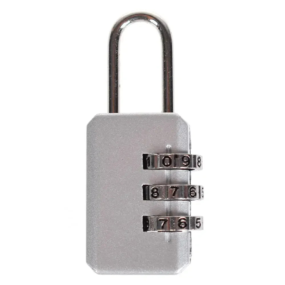 3 Digit Resettable Combination Padlock Luggage Case Padlock Box Black Lock Coded Lock School Gym Locker Sheds 2022 - silver B